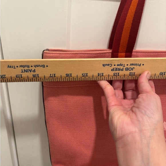 Coach Tote Bag Pink Canvass Double Handle - Picture 9 of 10